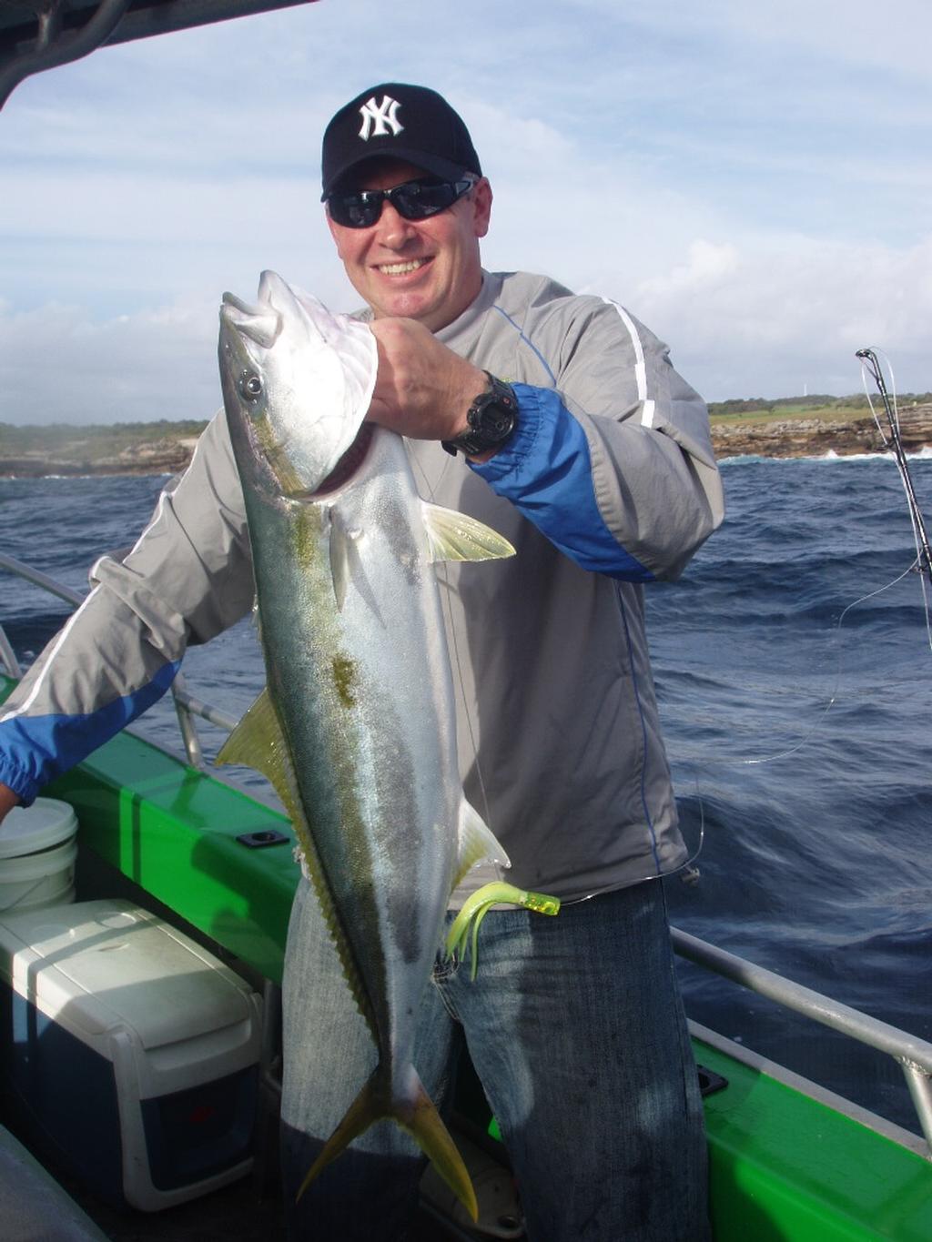 This 10.5 kilo kingfish was caught while trolling a live squid on a down rigger © Gary Brown